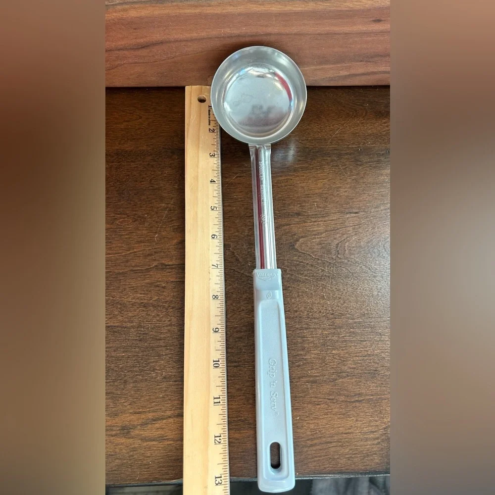 Stainless Steel Measuring Scoop with Gray Handle